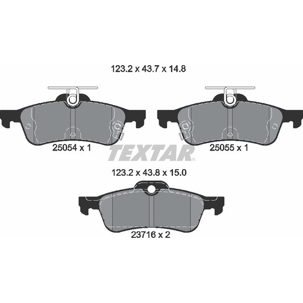 TEXTAR PC BRAKE PADS image
