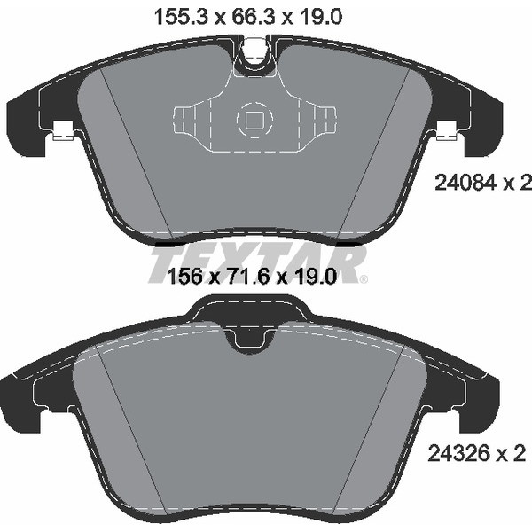 TEXTAR PC BRAKE PADS image