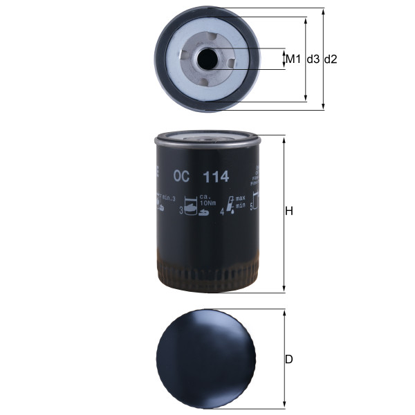 OIL FILTER - SPIN ON image
