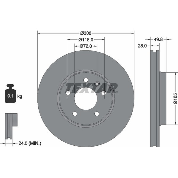 TEXTAR PC BRAKE DISCS image