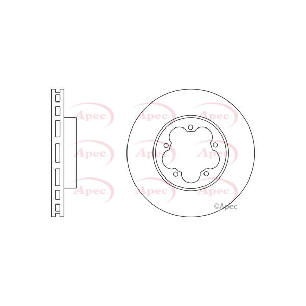 APEC BRAKE DISC (FRONT) (SINGLE) image