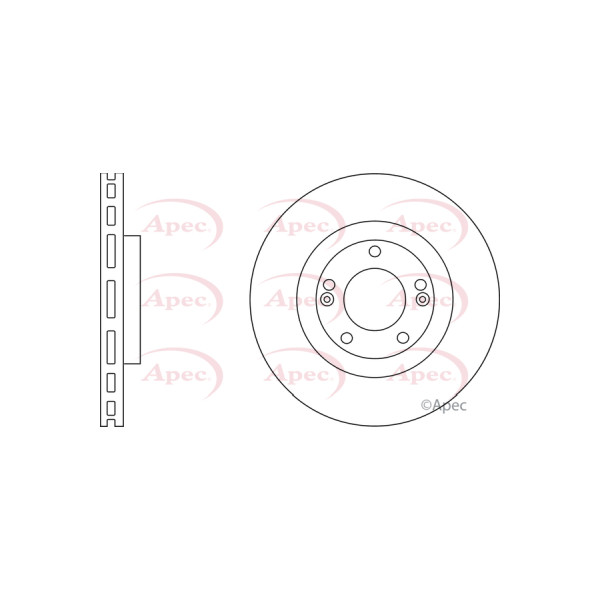 APEC BRAKE DISC (FRONT) (SINGLE) image