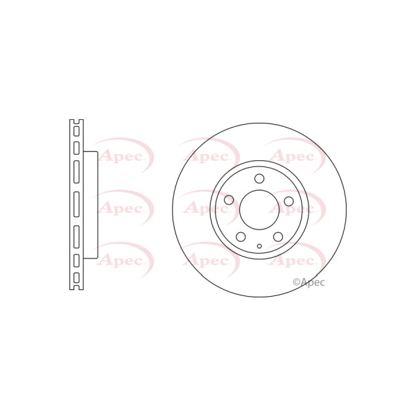 APEC BRAKE DISC (FRONT) (SINGLE) image
