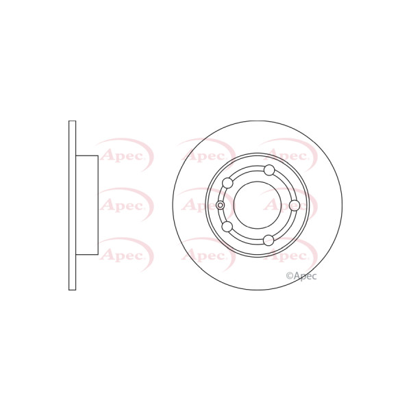 APEC BRAKE DISC (REAR) (SINGLE) image
