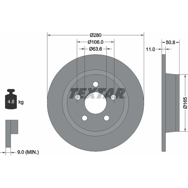 TEXTAR PC BRAKE DISCS image