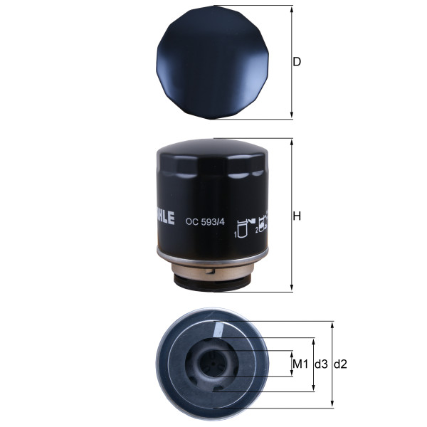OIL FILTER - SPIN ON image