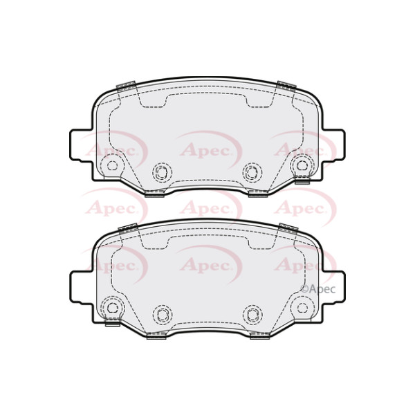 APEC BRAKE PADS (REAR) (R90) image