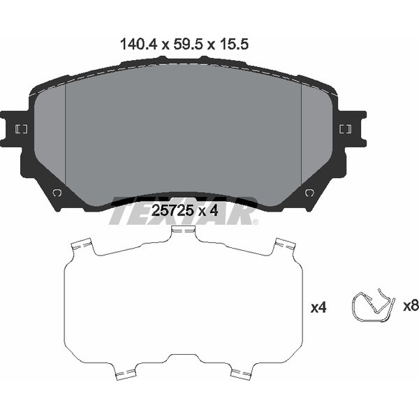 TEXTAR PC BRAKE PADS image