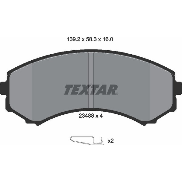 TEXTAR PC BRAKE PADS image