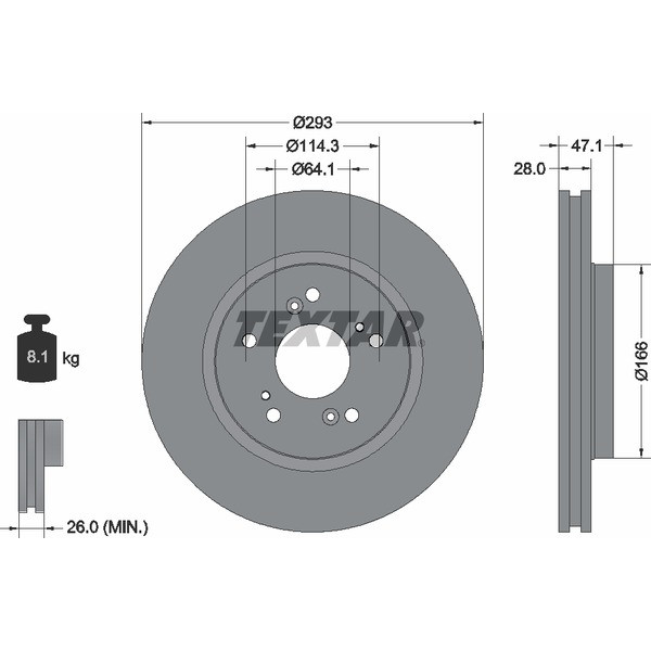 TEXTAR PC BRAKE DISCS image