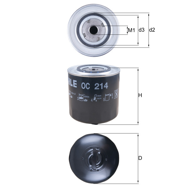 OIL FILTER - SPIN ON image