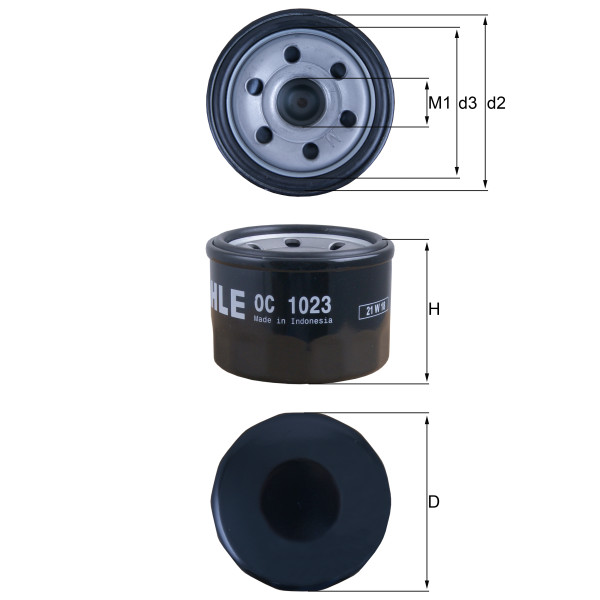 OIL FILTER - SPIN ON image