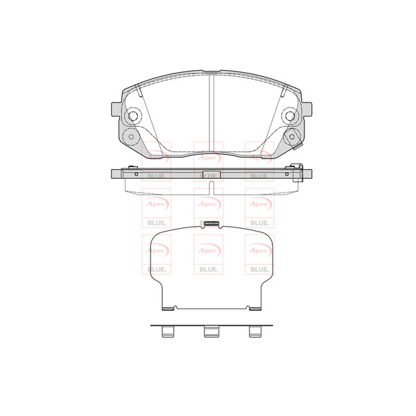 APEC BLUE BRAKE PADS (FRONT) (R90) image