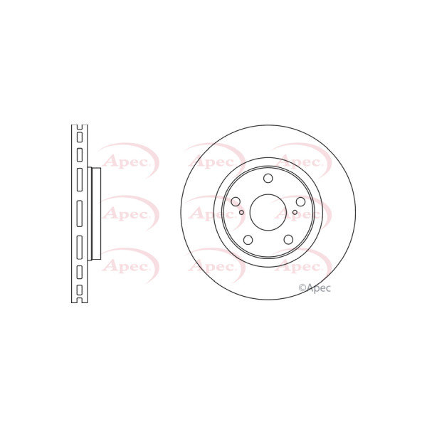 APEC BRAKE DISC (FRONT) (SINGLE) image
