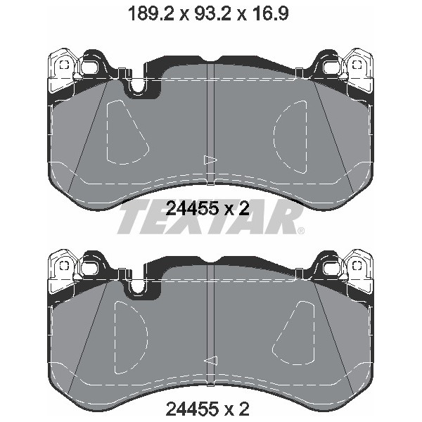 TEXTAR PC BRAKE PADS image