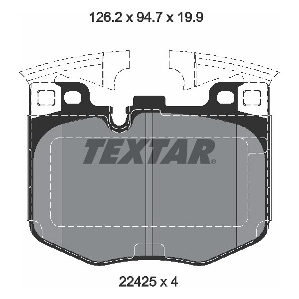 TEXTAR PC BRAKE PADS image