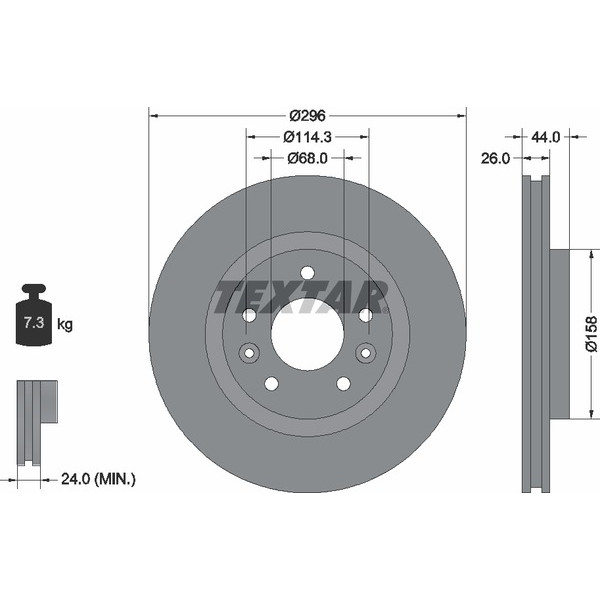 TEXTAR PC BRAKE DISCS image