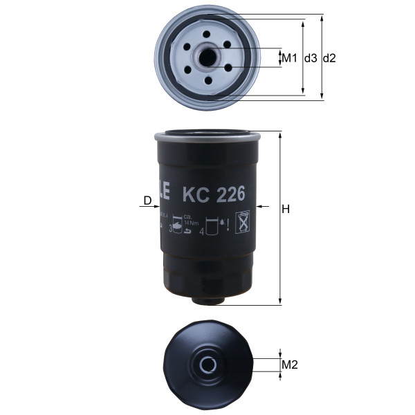 FUEL FILTER - SPIN ON image