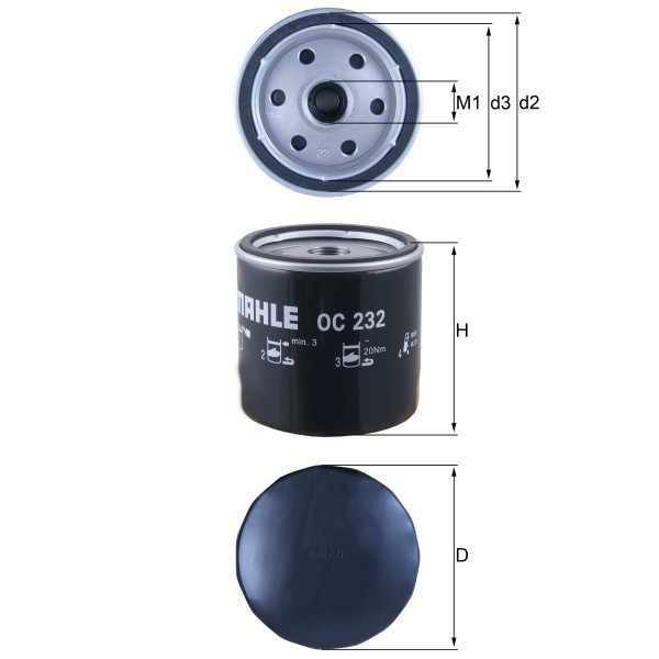 OIL FILTER - SPIN ON image