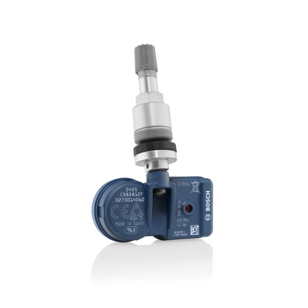 TPMS CLAMP-IN METAL VALVE (SILVER) image
