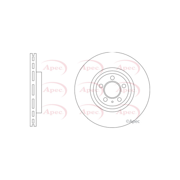 APEC BRAKE DISC (FRONT) (SINGLE) image
