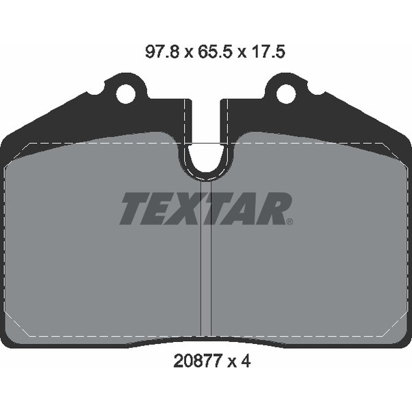 TEXTAR PC BRAKE PADS image