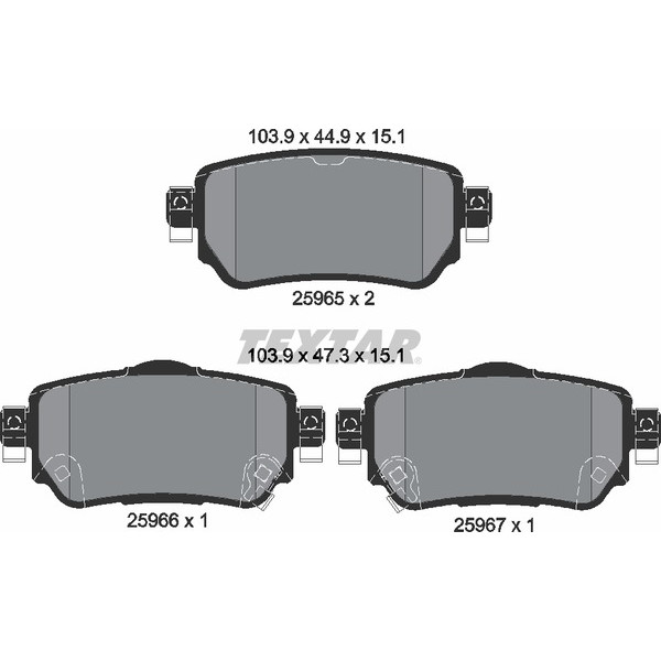TEXTAR PC BRAKE PADS image