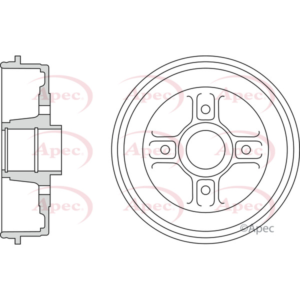 APEC BRAKE DRUM (SINGLE) image