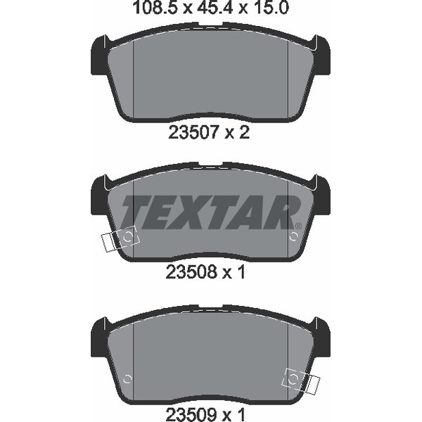 TEXTAR PC BRAKE PADS image