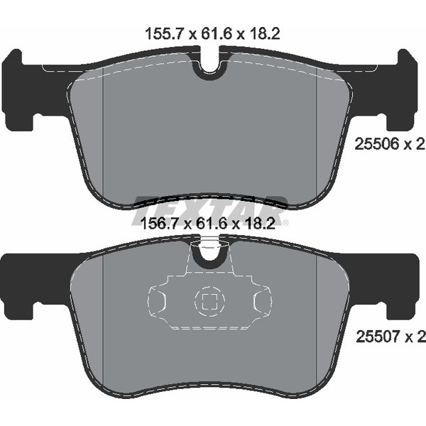 TEXTAR PC BRAKE PADS image