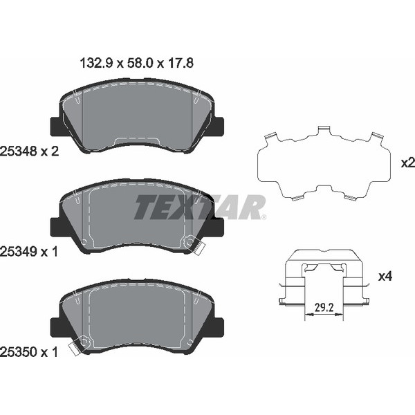 TEXTAR PC BRAKE PADS image