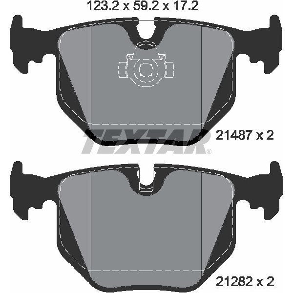 TEXTAR PC BRAKE PADS image