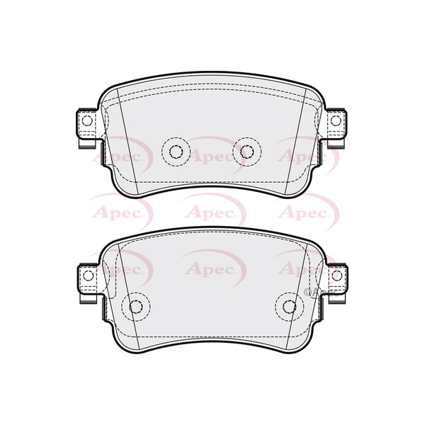APEC BRAKE PADS (REAR) (R90) image