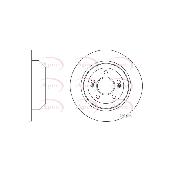 APEC BRAKE DISC (REAR) (SINGLE) image
