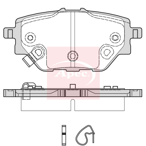 APEC BRAKE PADS (REAR) (R90) image
