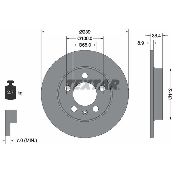 TEXTAR PC BRAKE DISCS image