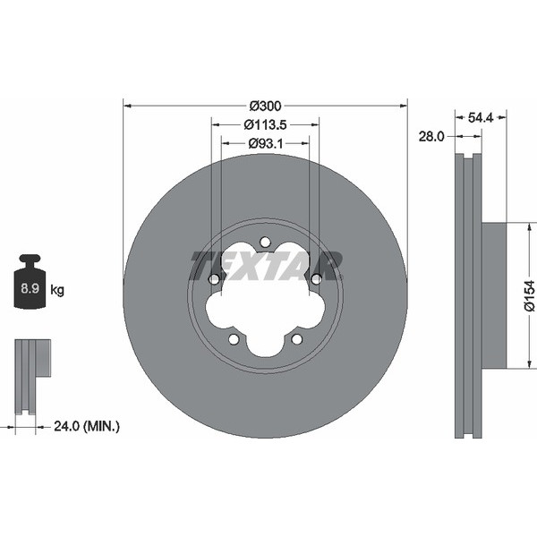 TEXTAR LCV DISCS image