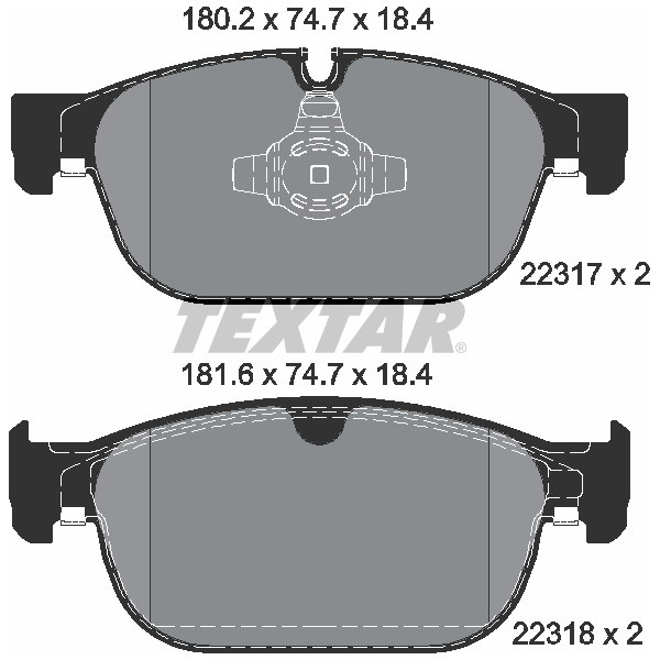 TEXTAR PC BRAKE PADS image