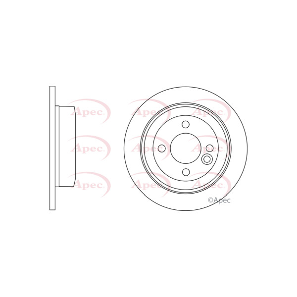 APEC BRAKE DISC (REAR) (SINGLE) image