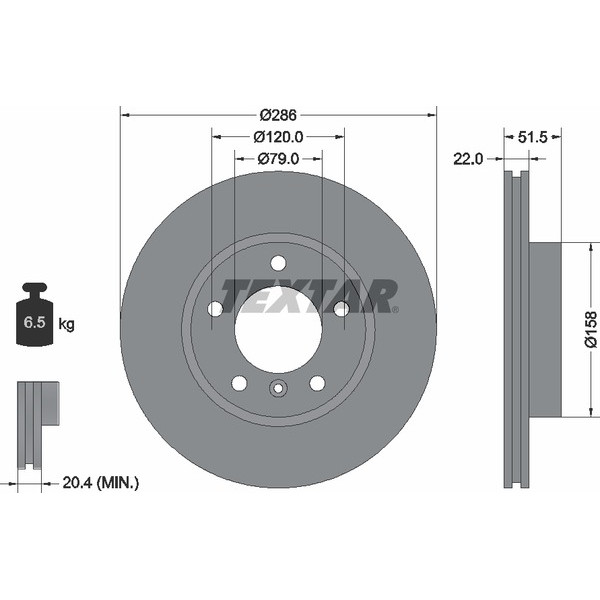 TEXTAR PC BRAKE DISCS image