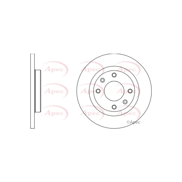 APEC BRAKE DISC (REAR) (SINGLE) image