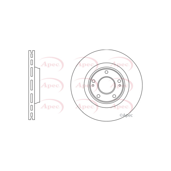 APEC BRAKE DISC (FRONT) (SINGLE) image