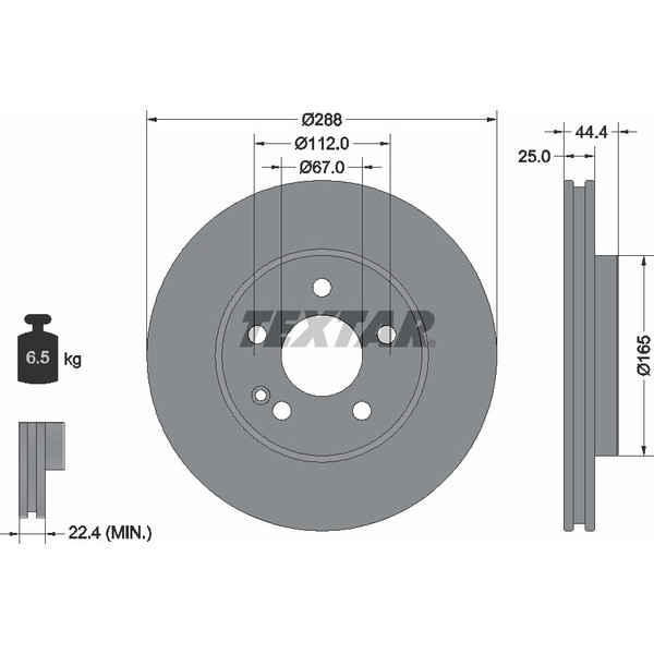 TEXTAR PC BRAKE DISCS image
