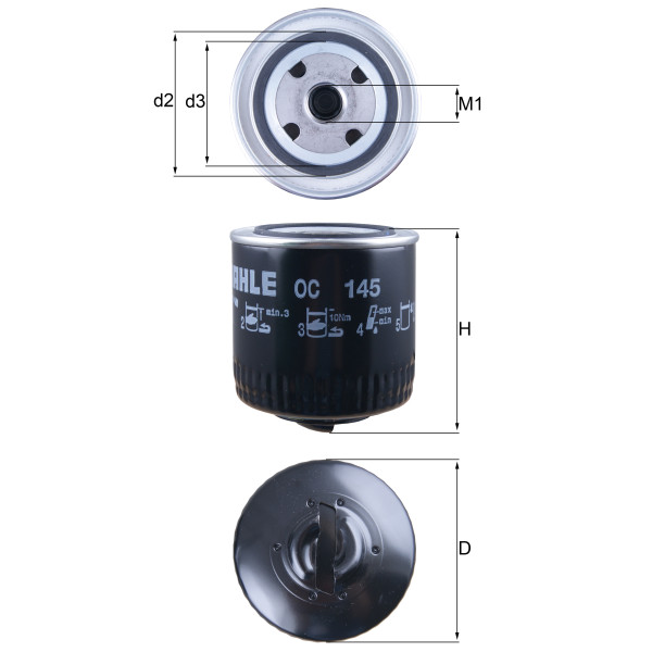 OIL FILTER - SPIN ON image