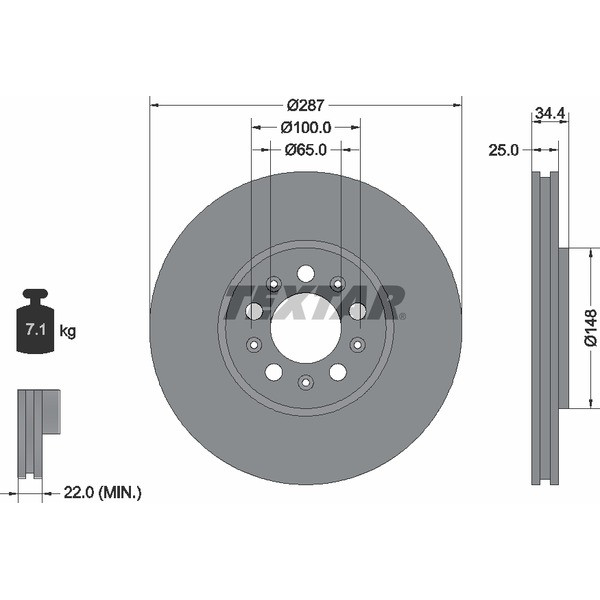TEXTAR PC BRAKE DISCS image