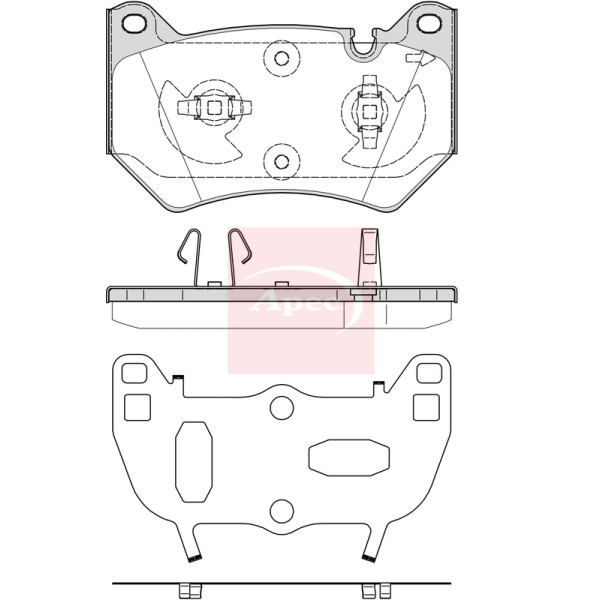 APEC BRAKE PADS (FRONT) (R90) image