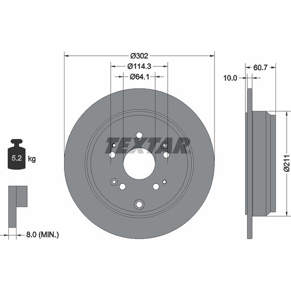 TEXTAR PC BRAKE DISCS image