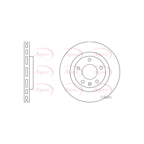 APEC BRAKE DISC (FRONT) (SINGLE) image
