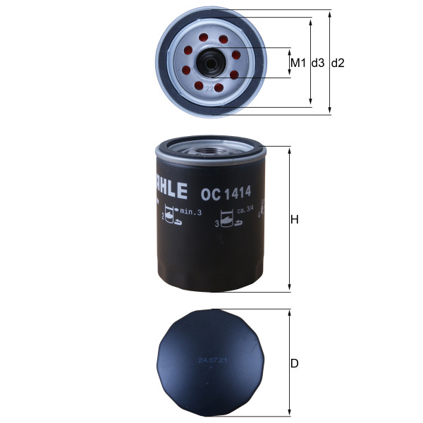 OIL FILTER - SPIN ON image