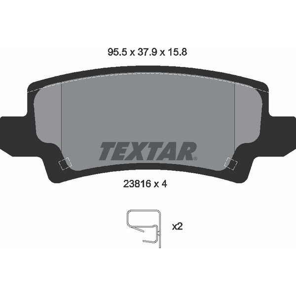 TEXTAR PC BRAKE PADS image